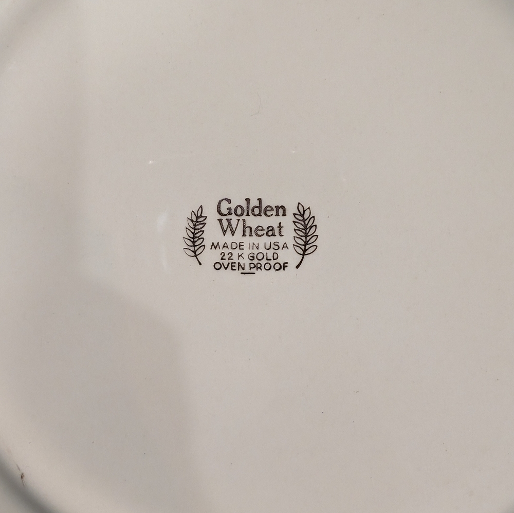 Homer Laughlin Golden Wheat plates - Picture 4 of 5
